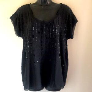 Eileen Fisher Beaded Top